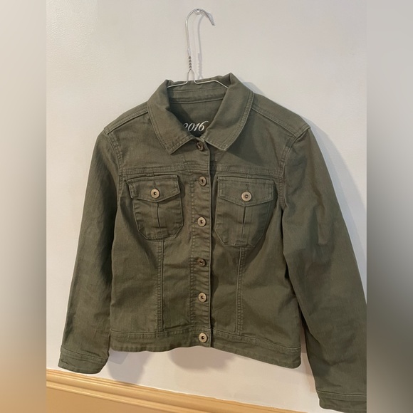 Parasuco Olive Green Denim Jacket - Picture 4 of 8